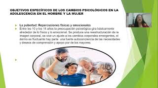 OBJETIVOS ESPECIFICOS EN LOS CAMBIOS PSICOLOGICOS EN LA ADOLESCENCIA [upl. by Massarelli]