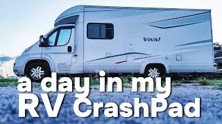 A Day in My Class B Motorhome Crash Pad Flight Attendant Vlog [upl. by Oaht]