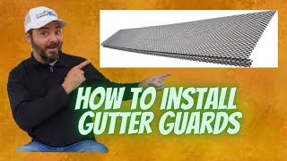 Gutter Guard Install  Amerimax Gutter Guard  How to Install Gutter Guards [upl. by Atikram]