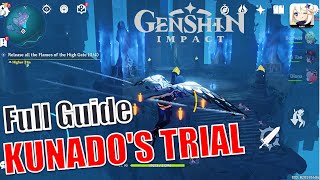 Easy Guide Erebos Secret  Kunados Trial  Release all the flames of the High Gate 04 Genshin [upl. by Figone]