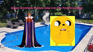 Queen Grimhilde Pushes Jake Into The PoolGrounded [upl. by Ocirrej]