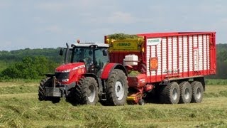 MF 8600  JUMBO 10010 Lensilage à lautochargeuse [upl. by Nave401]