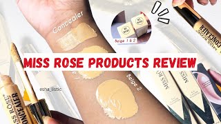 MISS ROSE SILK FOUNDATION amp NEW CONCEALER REVIEW [upl. by Ahseim150]