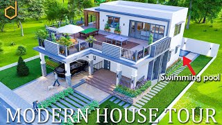 2 Storey Modern House Design with a Rooftop Garden and a Pool 520sqm  3 Bedrooms [upl. by Adnuhsat]