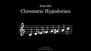 Scale 925 Chromatic Hypodorian [upl. by Crosley]