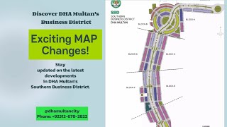 DHA Multan latest update  Southern Business District SBD  MAP Changes [upl. by Yeuh]