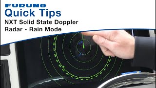 Furuno Quick Tips  NXT Solid State Doppler Radar  Rain Mode [upl. by Audun255]