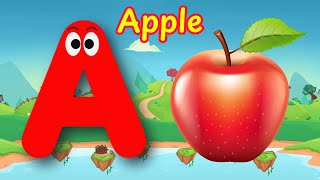 The ABC Phonic Song  Toddler Learning Video  quotA is for Apple a a Apple B is for Baby b b Babyquot [upl. by Hayila]