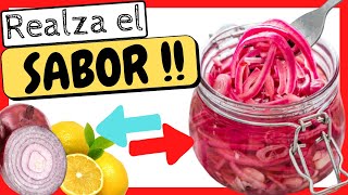 🔥 Cómo hacer CEBOLLA MORADA Curtida con Limón ✅ Prepara Receta de CEBOLLA ROJA Encurtida en Limón [upl. by Arevle50]