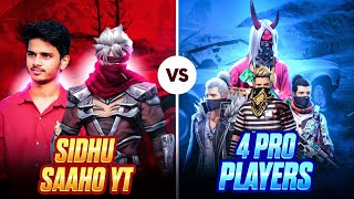 saahoyt1593ampTPG SIDHU VS 4 PRO PLAYERS👽Saaho YT Hacker Or Wot🤐 Nxt Lvl Game Play⚔ [upl. by Nosde]