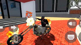 driving Ghost rider bike in indian bike driving 3d [upl. by Dranoel]