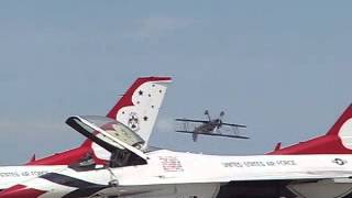 Shocking footage of biplane crash at Travis Airshow [upl. by Aihsa]