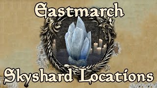 ESO Eastmarch All Skyshard Locations updated for Tamriel Unlimited [upl. by Enoch943]