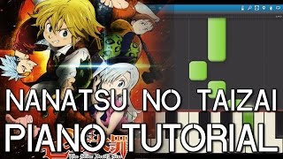 The Seven Deadly Sins Nanatsu no Taizai OST quotErionesquot  Piano Tutorial [upl. by Carissa201]