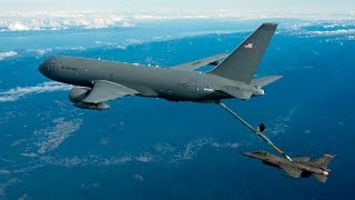 Boeing KC46 Tanker’s First Aerial Refueling [upl. by Cordeelia]