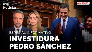 CONGRESO SÁNCHEZ REELEGIDO PRESIDENTE del GOBIERNO ESPECIAL INFORMATIVO2ºDÍA  RTVE Noticias [upl. by Eire]