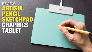 Review Artisul Pencil Sketchpad Graphics Tablet [upl. by Tse515]