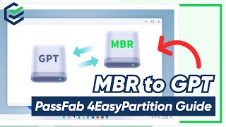 UPDATE How to Convert MBR to GPT Without Loss Data  PassFab 4EasyPartition Guide  2024 [upl. by Chadwick]