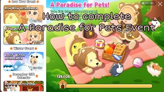 How to Complete A Paradise For Pets Event  Play Together New Event December 7th 2023 [upl. by Ahsiryt]