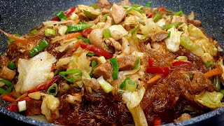 SOTANGHON GUISADO  TAMANG PARAAN NG PAGLUTO NITO AT ANO BA ANG DAPAT AT TAMANG GAMITIN NA NOODLES [upl. by Blanca]