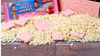 Trying Kelloggs Strawberry Rice Krispy [upl. by Ilrahs]