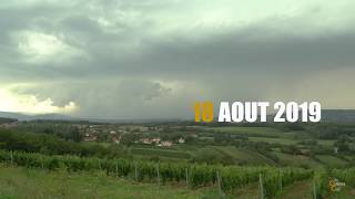 VIDEO 4K SUPERCELLULE SUR TARARE  18 AOÛT 2019  SUPERCEL IN FRANCE THE AUGUST 18th [upl. by Penoyer973]