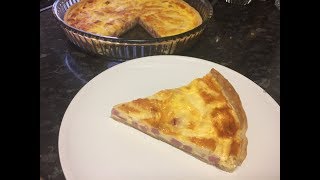 QUICHE JAMÓN Y QUESO  RÁPIDO Y FÁCIL [upl. by Lleynod]