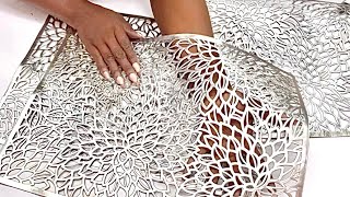 SEE WHAT She Did With TABLE Mats Unbelievable TABLE MAT DECORATING IDEA [upl. by Asilak426]