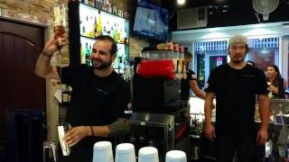 Flairing Bartenders at the Fuel Bar in Las Vegas video 1 [upl. by Mila]