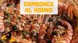 Gambones al Horno con Ajo y Perejil 🦐 ¡RECETA CON GAMBONES [upl. by Mendoza]