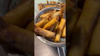 Fried lumpiang Shanghai kael cooking [upl. by Nalac527]