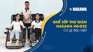 REVIEW giới thiệu ghế xếp thư giãn Hakawa HKG22 [upl. by Nalla]