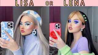 Lisa OR Lena🤍✨lisa lena lisaandlena hellokitty kuromi viralvideo🤍✨ [upl. by Ynnig]