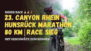 Inside Race 1 Sieg beim 23 Canyon Rhein Hunsrück Bike Marathon 2024  80 Km Race  Mit Kommentar [upl. by Sidalg]