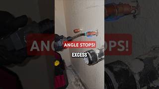 Installing New Angle Stop Valves plumbing plumber howto fail plumbinglife brokenpipes shorts [upl. by Burta549]