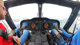 Picking up a brand new AW189 at the factory Ferry flight over the alps to Düsseldorf [upl. by Ciel368]