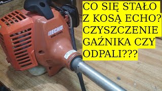 Kosa spalinowa ECHO SRM 220es NIE ODPALAcz1 Gaźnik [upl. by Oakes334]