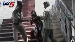 Drunk Woman Attack On police At Secunderabad [upl. by Aronas]