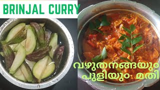 vazhuthananga curryവഴുതനങ്ങ മതി ചോറ്ചപ്പാത്തിയു൦ തീരാ൯ [upl. by Kentiggerma573]