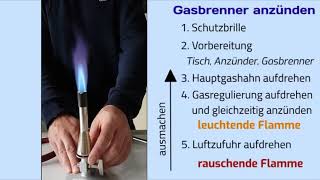 Gasbrenner I experimentieren anzünden und ausmachen [upl. by Rehotsirhc294]