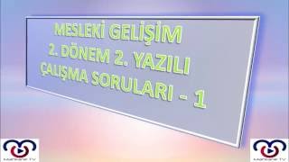 Mesleki Gelişim 2Dönem 2Yazılı Çalışma Soruları  1 [upl. by Jaret724]