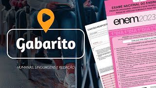 GABARITO ENEM 2023  Correção ao Vivo  Dia 1 Linguagens Humanas e Redação  ProEnem [upl. by Welsh]