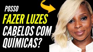 PODE FAZER MECHAS E LUZES EM CABELOS COM QUÍMICA OU RELAXAMENTOS [upl. by Yllrebmik]