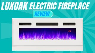 Luxoak Electric Fireplace Review [upl. by Ecyaj]