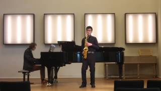 Jacques Ibert  Concertino da Camera for Alto Saxophone 1st mov [upl. by Atikim103]