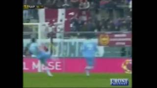 Livorno  Napoli 02  strepitoso gol di Superbike Maggio alla Van Basten  commento di Auriemma [upl. by Conlee891]