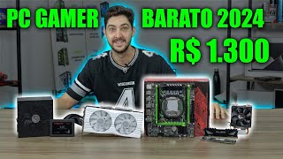 MEU PC GAMER BARATO 2024 DÁ PRA SE DIVERTIR MUITO [upl. by Irish]