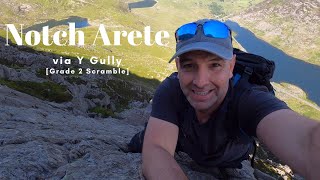 Notch Arete via Y Gully Grade 2 Scramble on Tryfan [upl. by Nnylav]