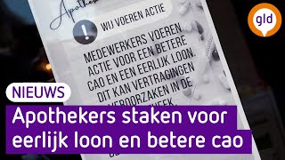 Apotheekmedewerkers leggen werk neer [upl. by Eniawd830]