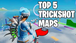 Top 5 BEST Fortnite Trickshot Maps with CODES 3 insane [upl. by Treblah778]